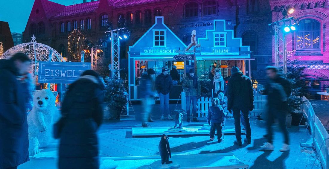 Winterwelt mit Eiswelt und WinterGolf in der HafenCity